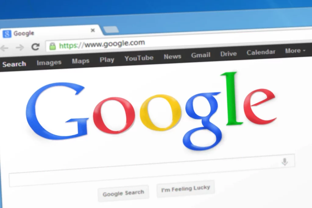 google front page