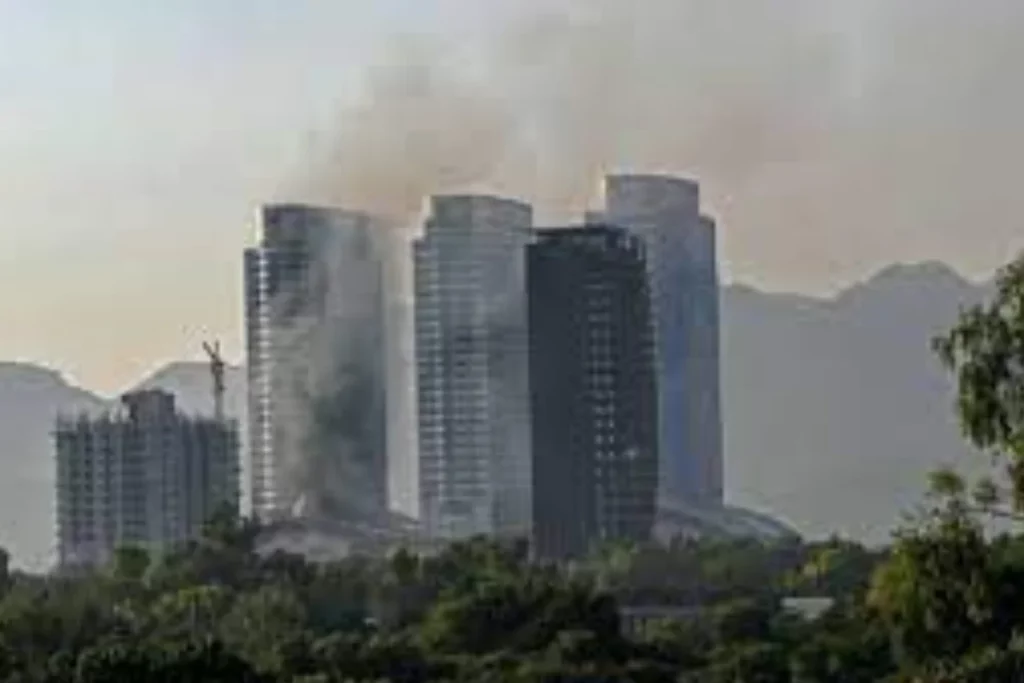 Centaurus Mall caught in fire in this picture